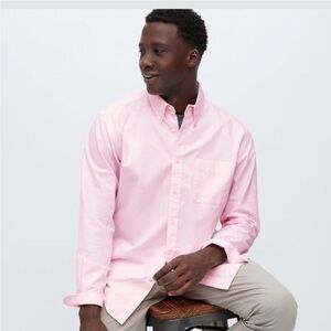 Uniqlo Long Sleeve Casual Button Down Size Small Shirt in Pink NWOT